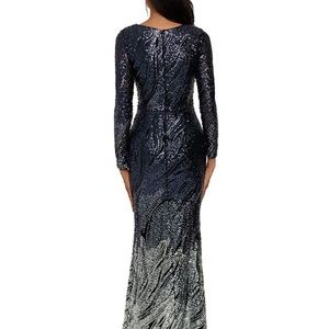 Navy and silver size 6 gown